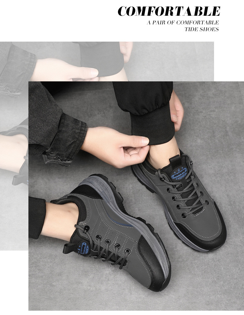 Rutschfeste Herren-Sneaker zum Schnüren – Freizeitschuhe detail 3