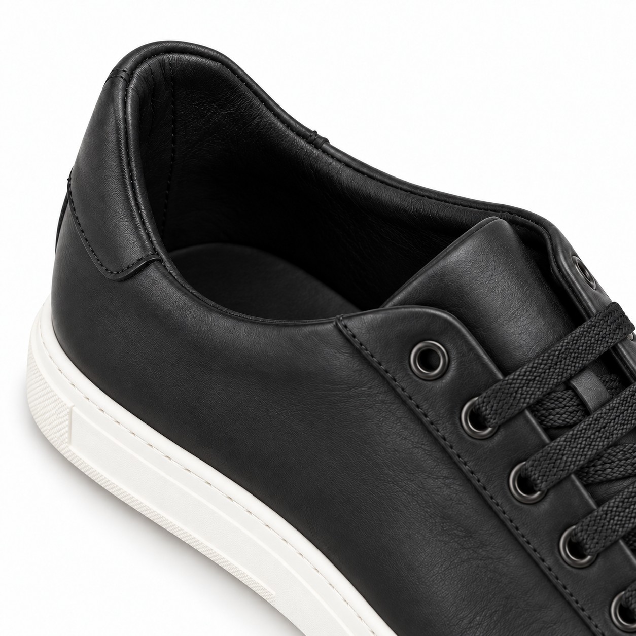 Unisex Full-Grain Leather Low-Top Lace-Up Casual Shoes 10