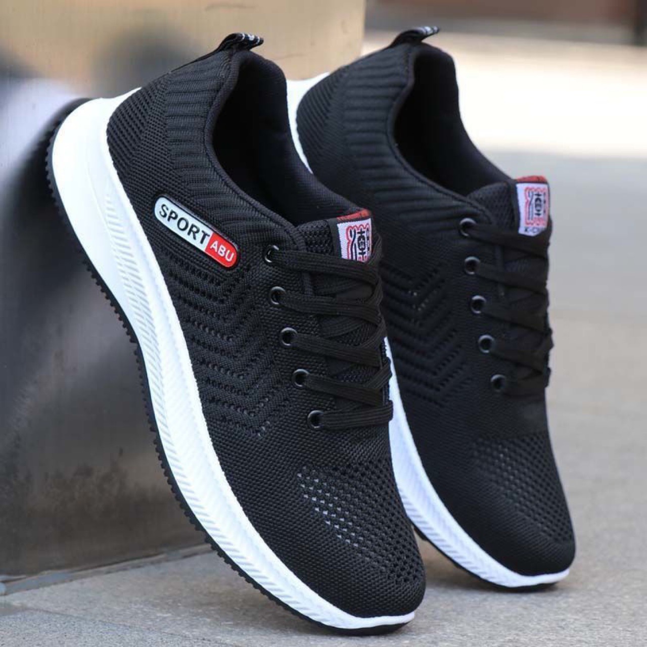 Atmungsaktive, leichte Strick-Laufschuhe für Herren 5