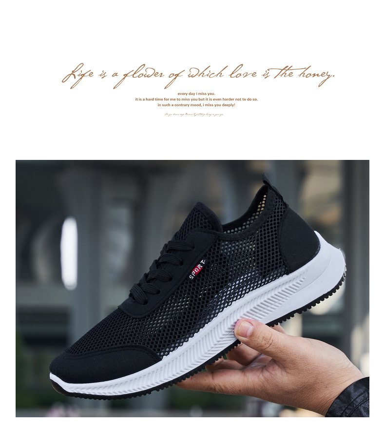 Atmungsaktive, leichte Mesh-Freizeitschuhe für Herren detail 3