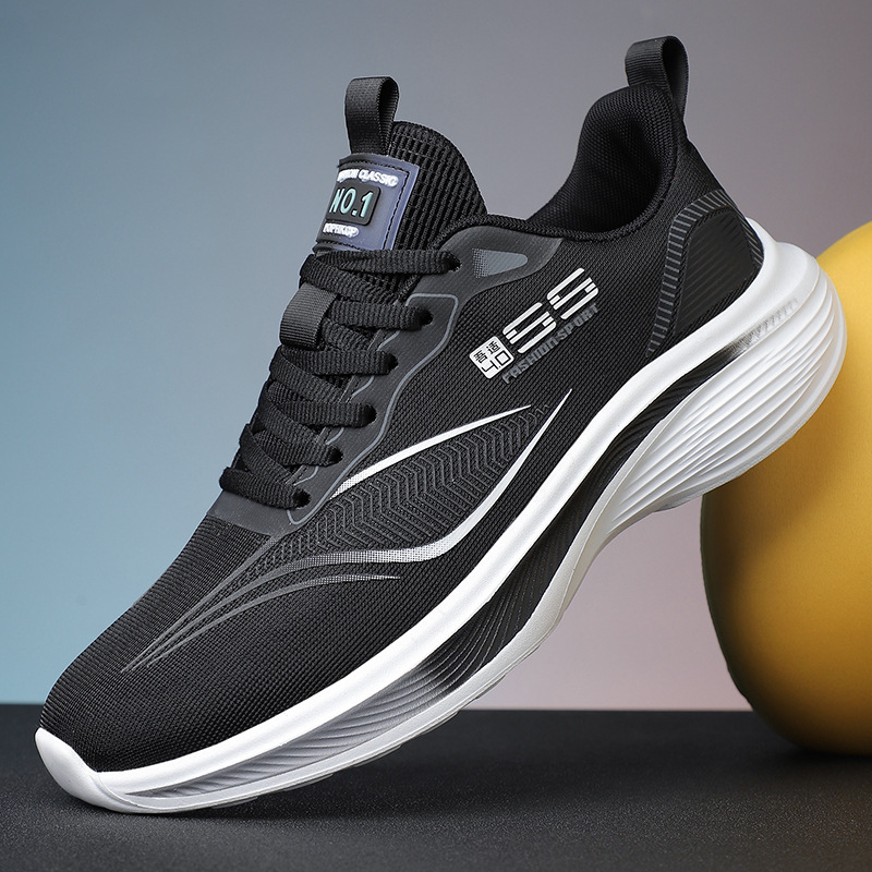 Black (YL2305-1) Light and Soft Sports Shoes