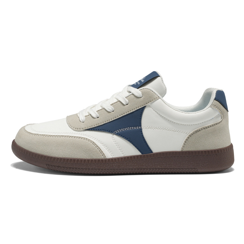 Sneakers casual da uomo stringate stile retrò con design colorblock 6