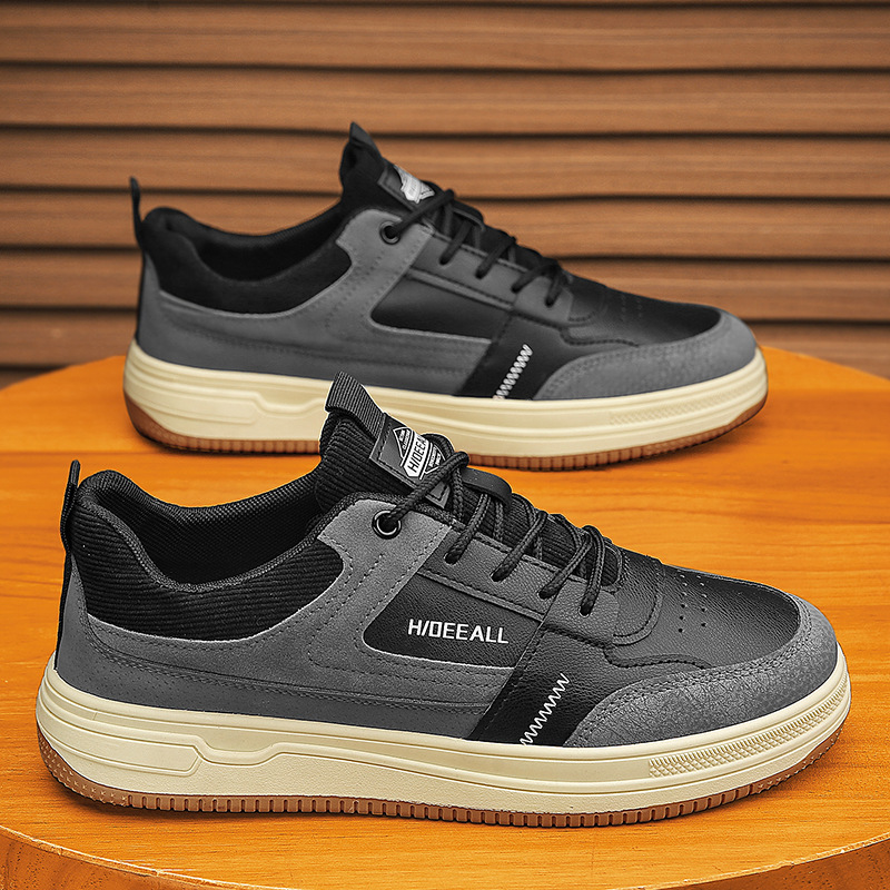Men's Colorblock Lace-Up Casual Shoes 4