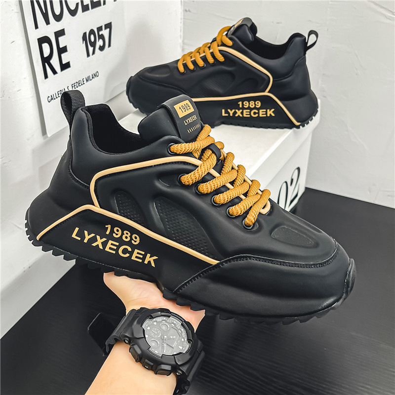 Sneakers casual stringate da uomo color block 3