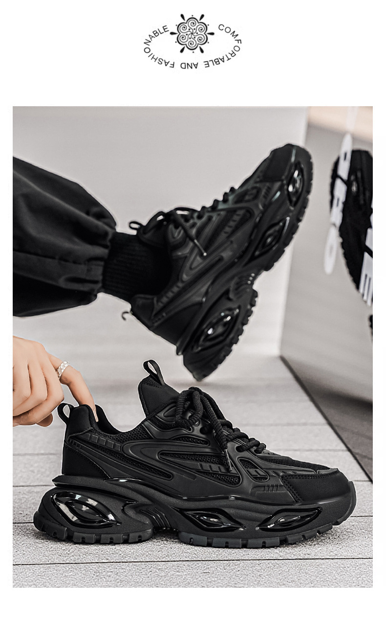 Atmungsaktive Plateau-Sneaker für Herren mit Mesh und Dämpfung detail 4