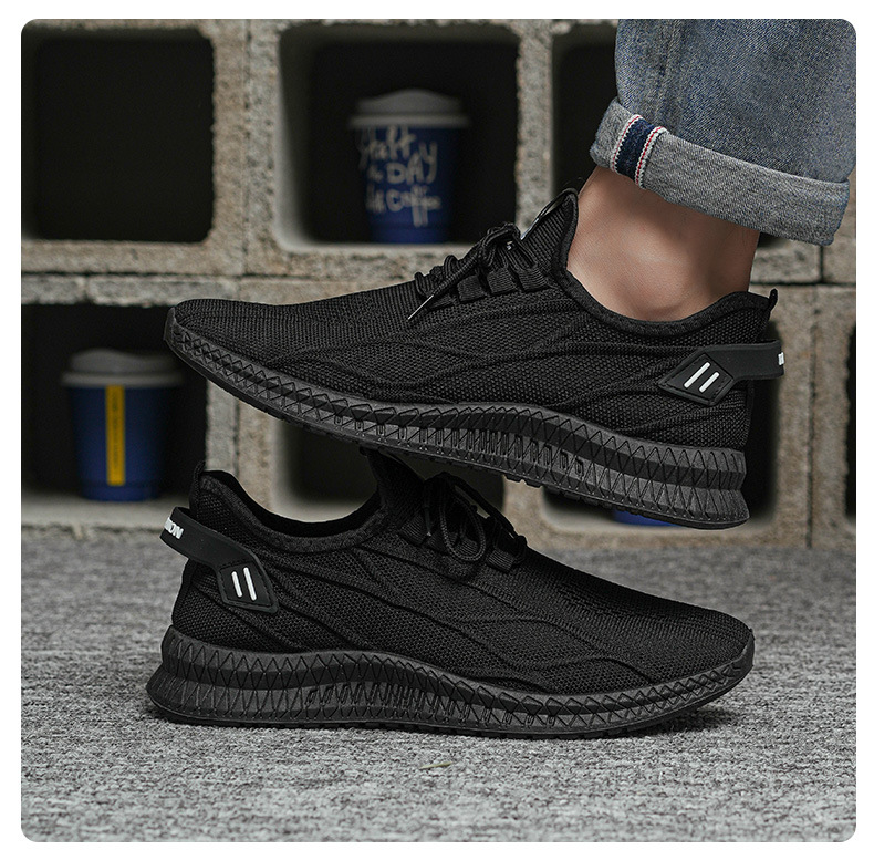 Men's Breathable Knit Lightweight Running Shoes detail 1