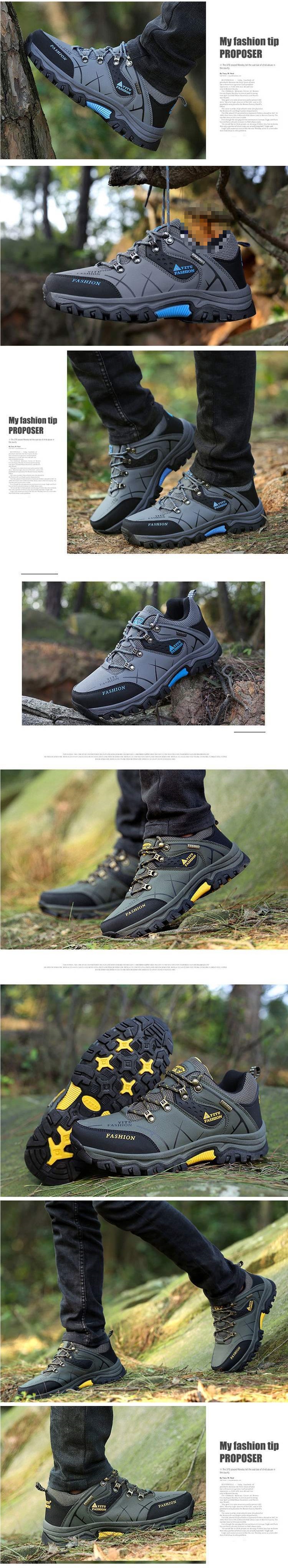 Scarpe sportive outdoor da uomo stringate e antiscivolo detail 2