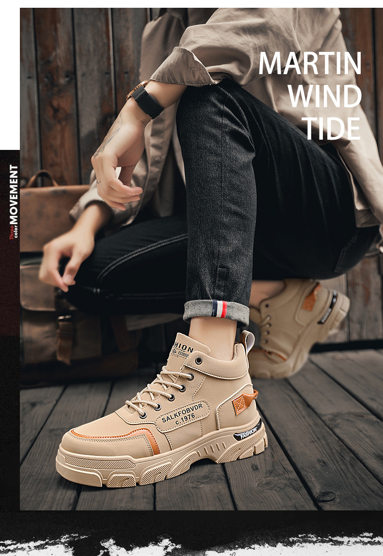Rutschfeste, strapazierfähige Schnürstiefel für Herren – Stiefeletten detail 2