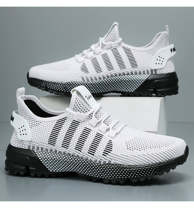 Scarpe da corsa da uomo in mesh traspirante e leggere con lacci detail 9