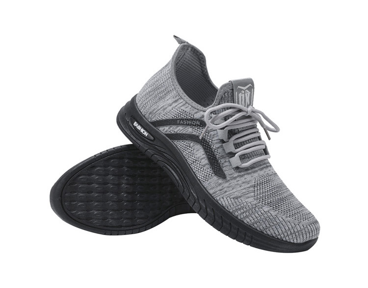 Lichte ademende gebreide hardloopschoenen voor heren detail 13