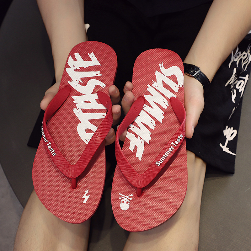 Men's Lightweight Quick-Dry Graphic Print Flip-Flops 4