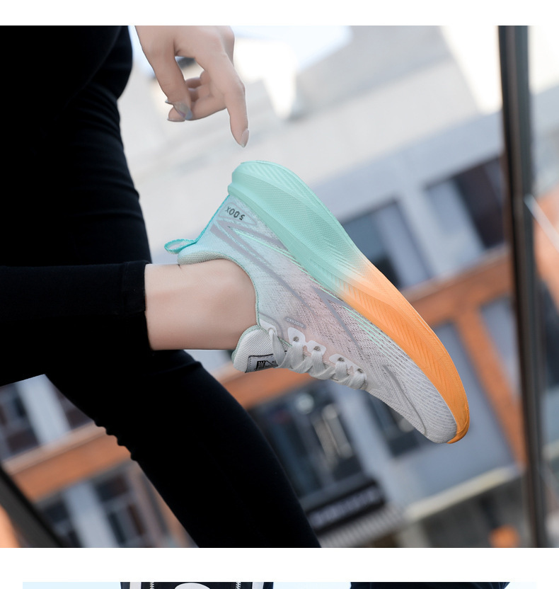Atmungsaktive gedämpfte Herren-Laufschuhe mit Schnürung detail 11