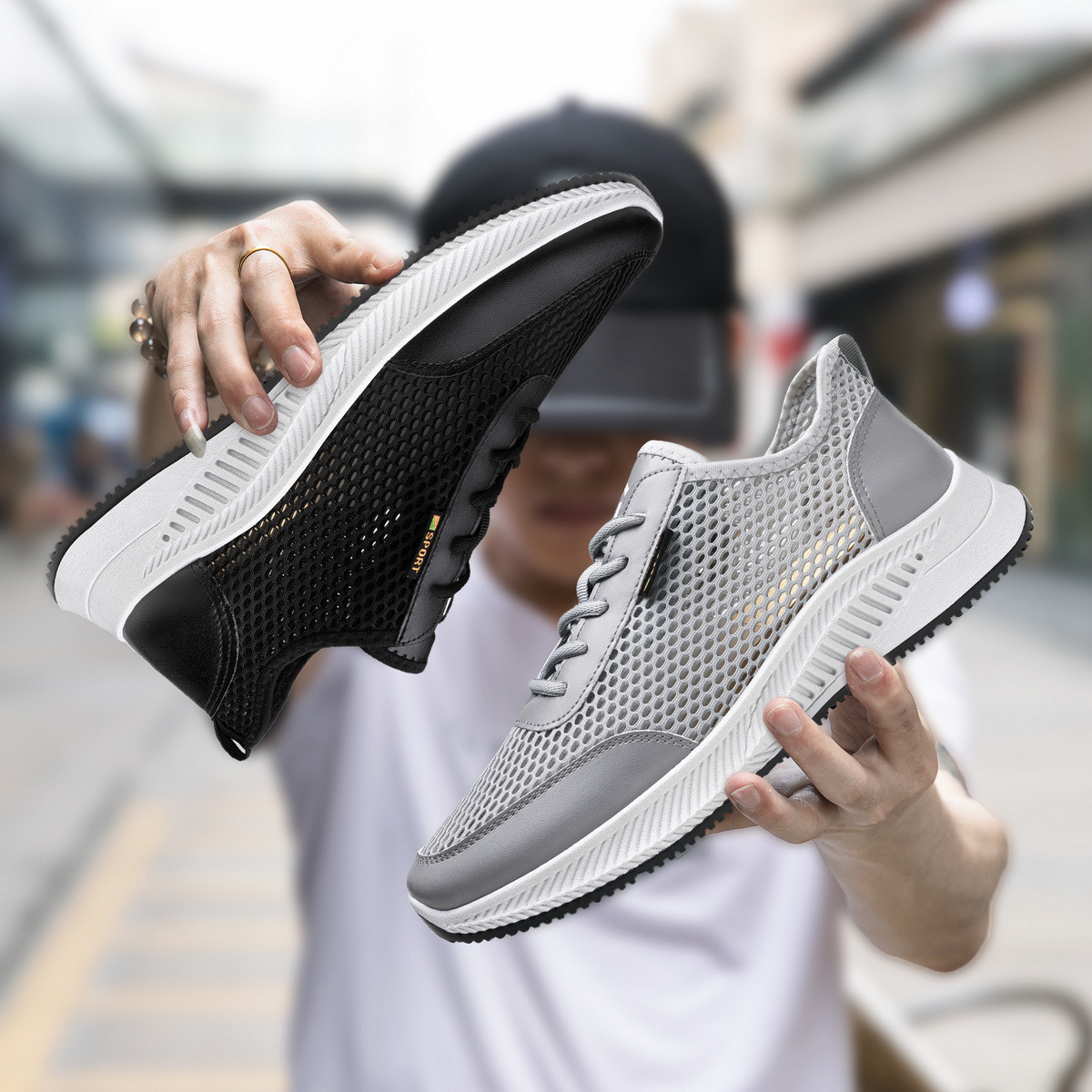 Atmungsaktive & leichte Freizeitschuhe für Herren aus Mesh 3