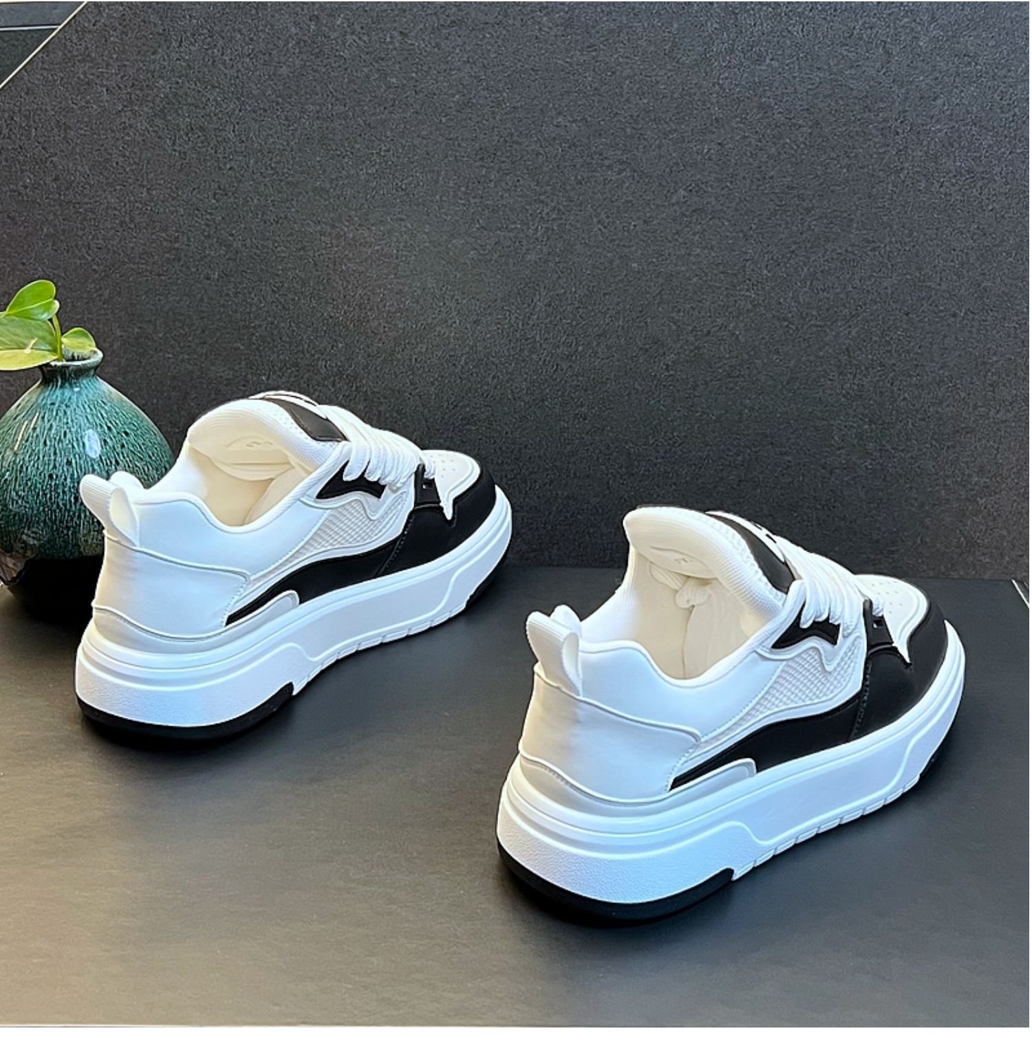 Unisex Breathable Mesh Platform Casual Sneakers detail 15