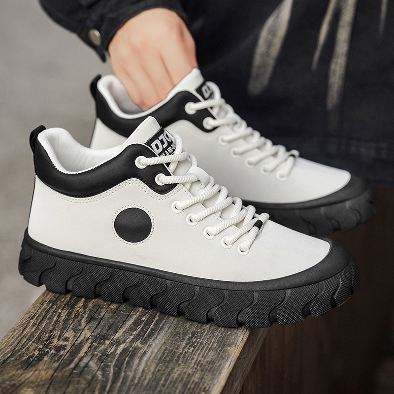 Men's Colorblock Non-Slip Platform Casual Shoes detail 10