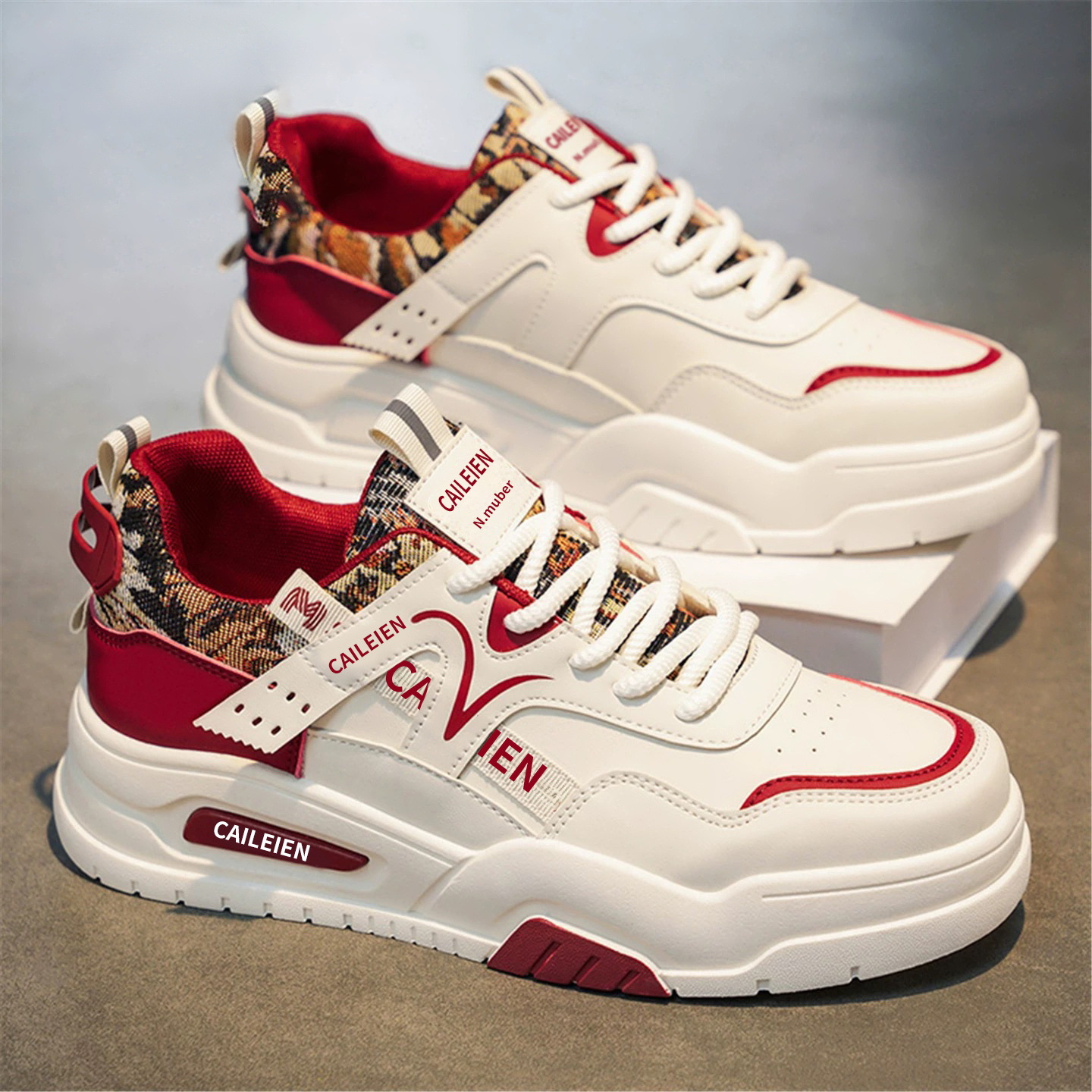 K801 Beige Red