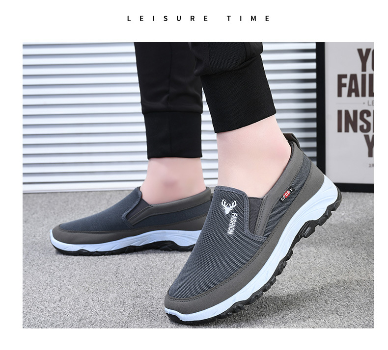 Atmungsaktive Mesh-Slip-On-Freizeitschuhe für Herren detail 9