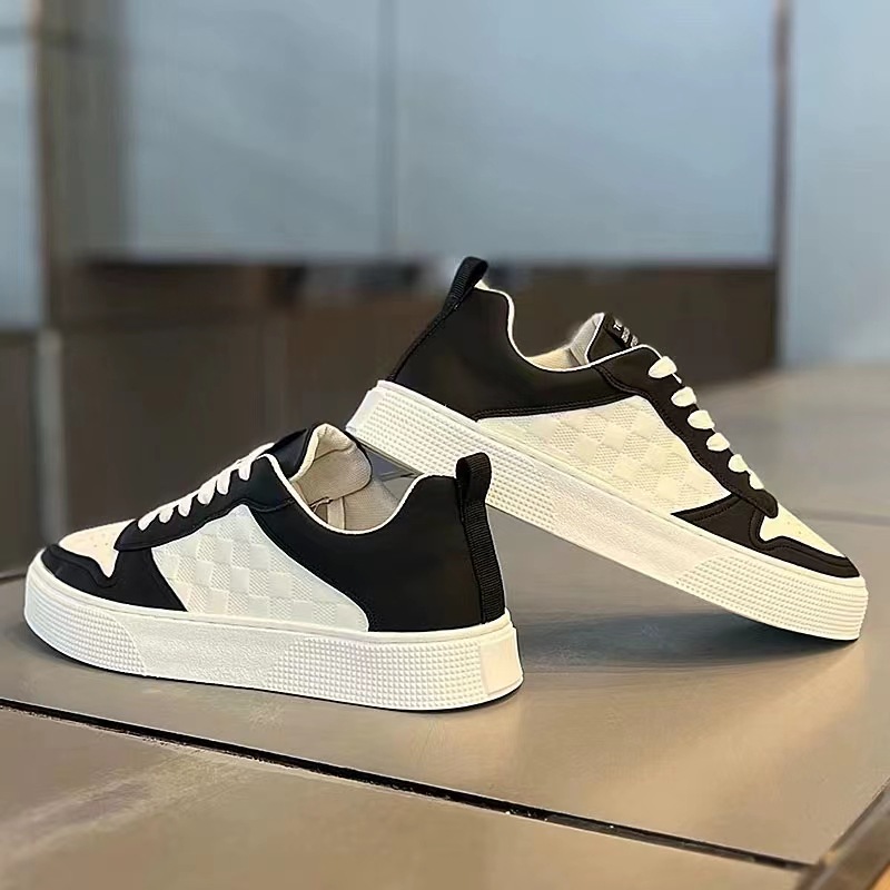Unisex Lace-Up PU Leather Casual Sneakers detail 6