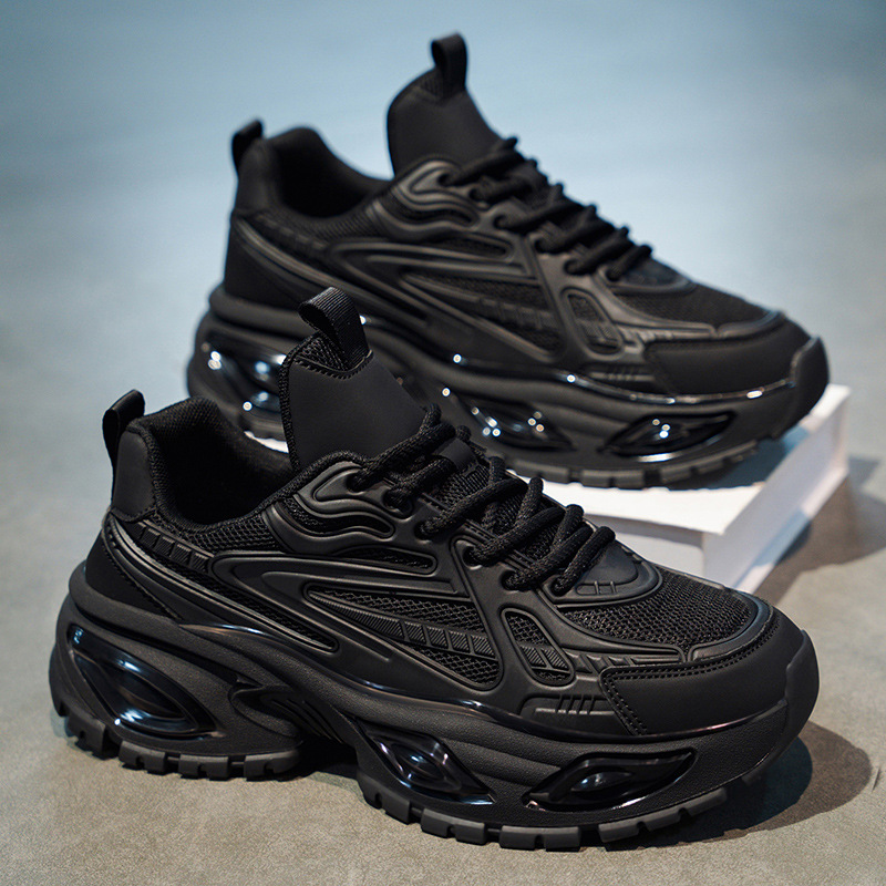 Atmungsaktive Plateau-Sneaker für Herren mit Mesh und Dämpfung