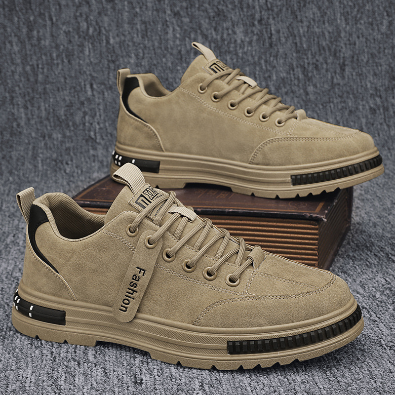 Rauleder-Schnürer für Herren rutschfeste Freizeitschuhe 5