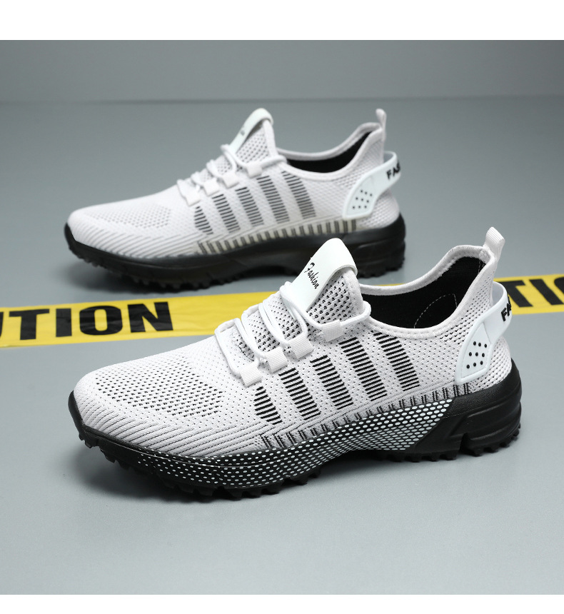 Scarpe da corsa da uomo in mesh traspirante e leggere con lacci detail 8