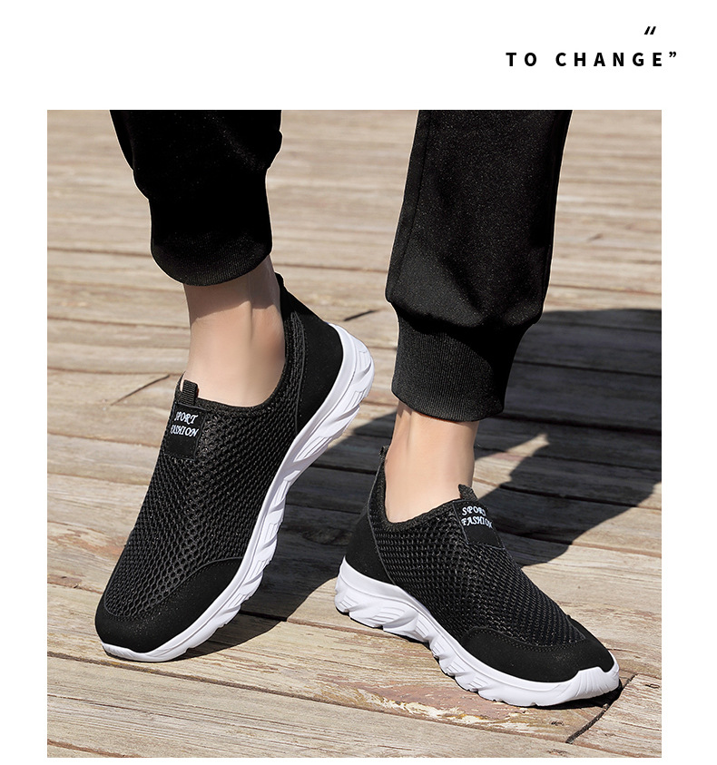 Men's Breathable Mesh Lightweight Slip-On Casual Shoes detail 3