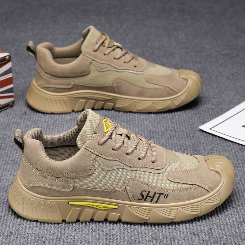 Chaussures casual pour hommes respirantes à lacets style color-block 3