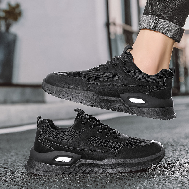 Ademende mesh casual herensneakers met vetersluiting detail 8