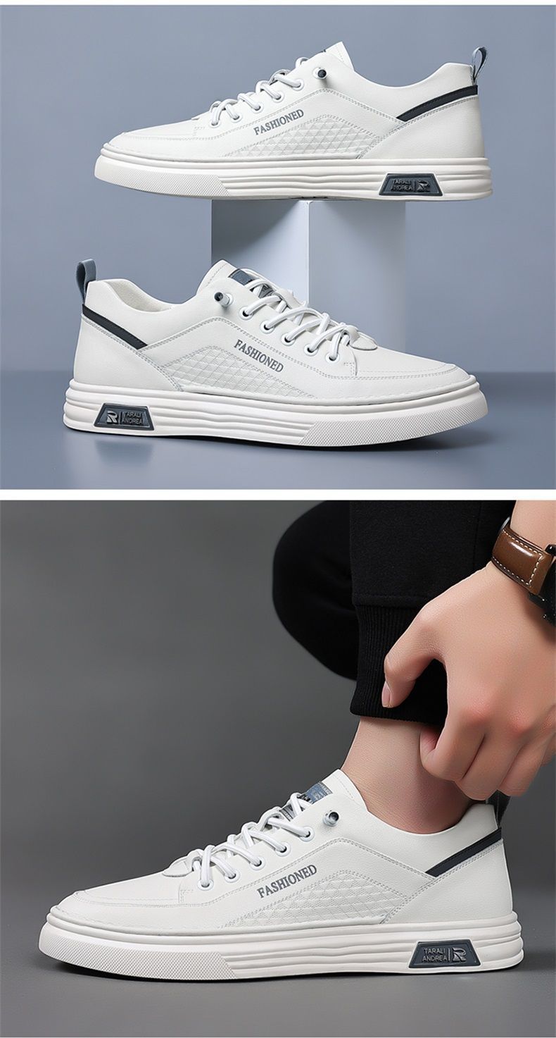 Chaussures casual à lacets en cuir PU pour homme detail 3