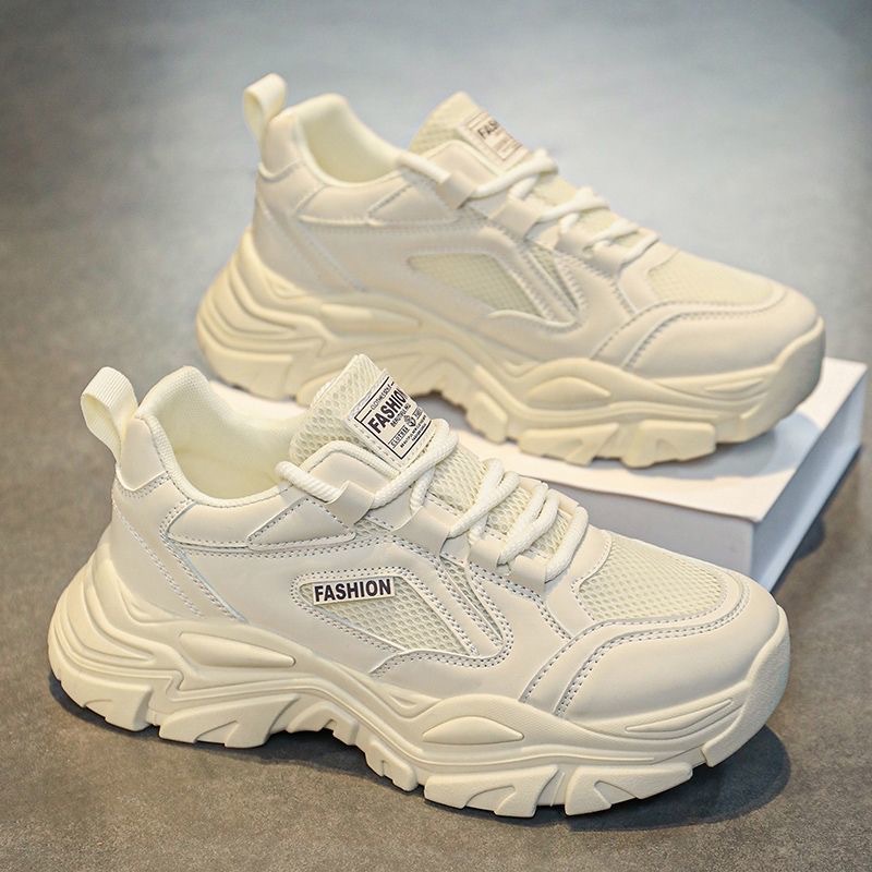 Atmungsaktive Herren-Plateau-Sneaker mit Schnürung