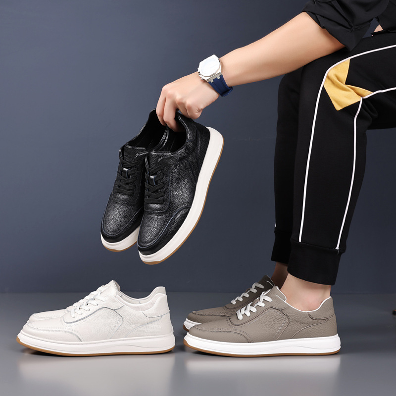 Scarpe casual da uomo in pelle stringate e antiscivolo 3