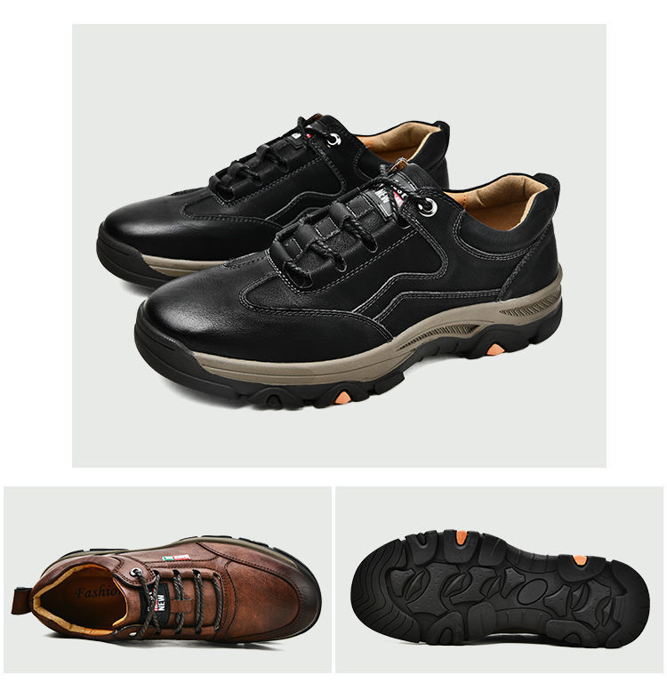 Men's Non-Slip PU Leather Outdoor Casual Shoes detail 7