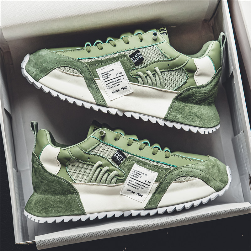 Atmungsaktive Herren-Sneaker im Colorblock-Design mit Schnürung