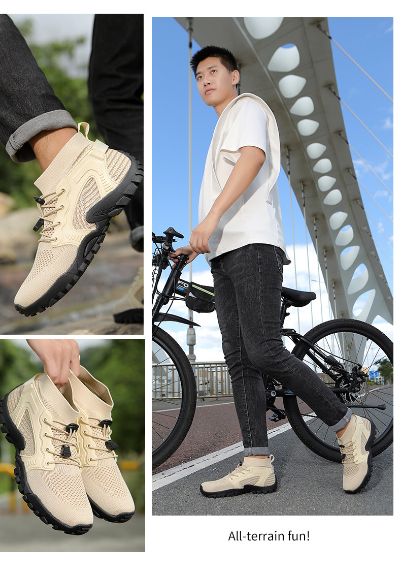 Atmungsaktive rutschfeste Sportschuhe für Herren aus Strick detail 9