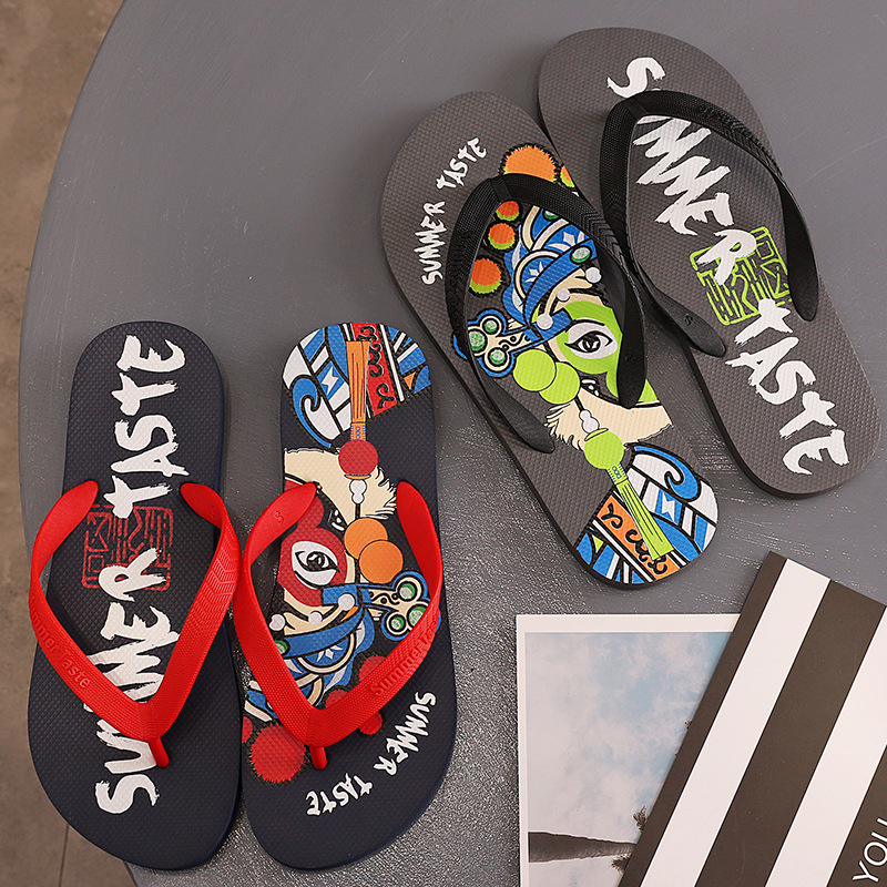Unisex Lightweight Graphic-Print Beach Flip-Flops 5