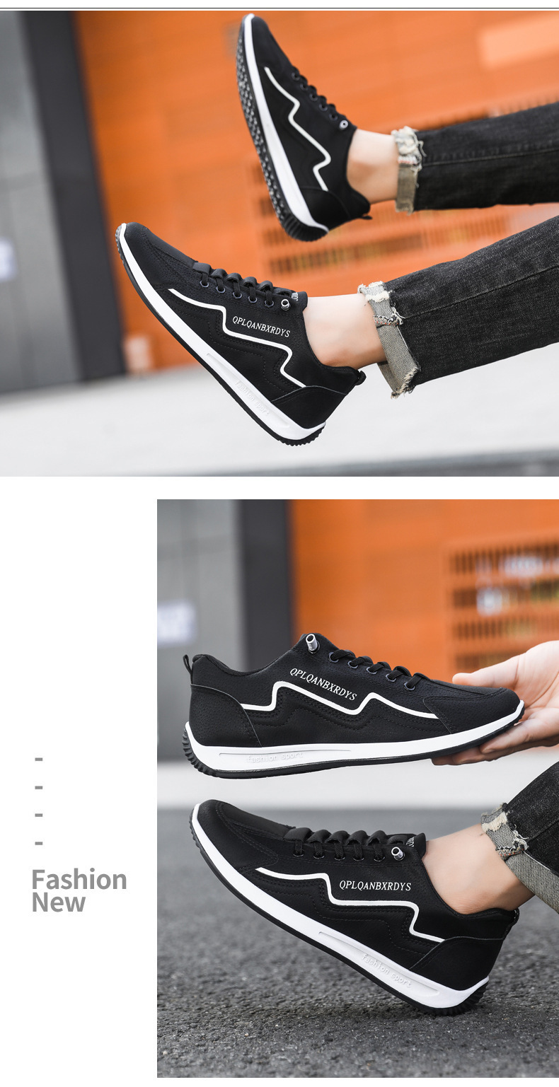 Men's Non-Slip Cushioned Lace-Up Casual Shoes detail 9