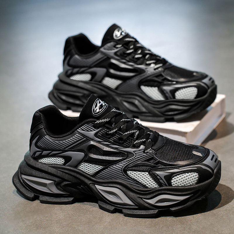 Atmungsaktive Chunky Plateau-Sneaker für Herren 3