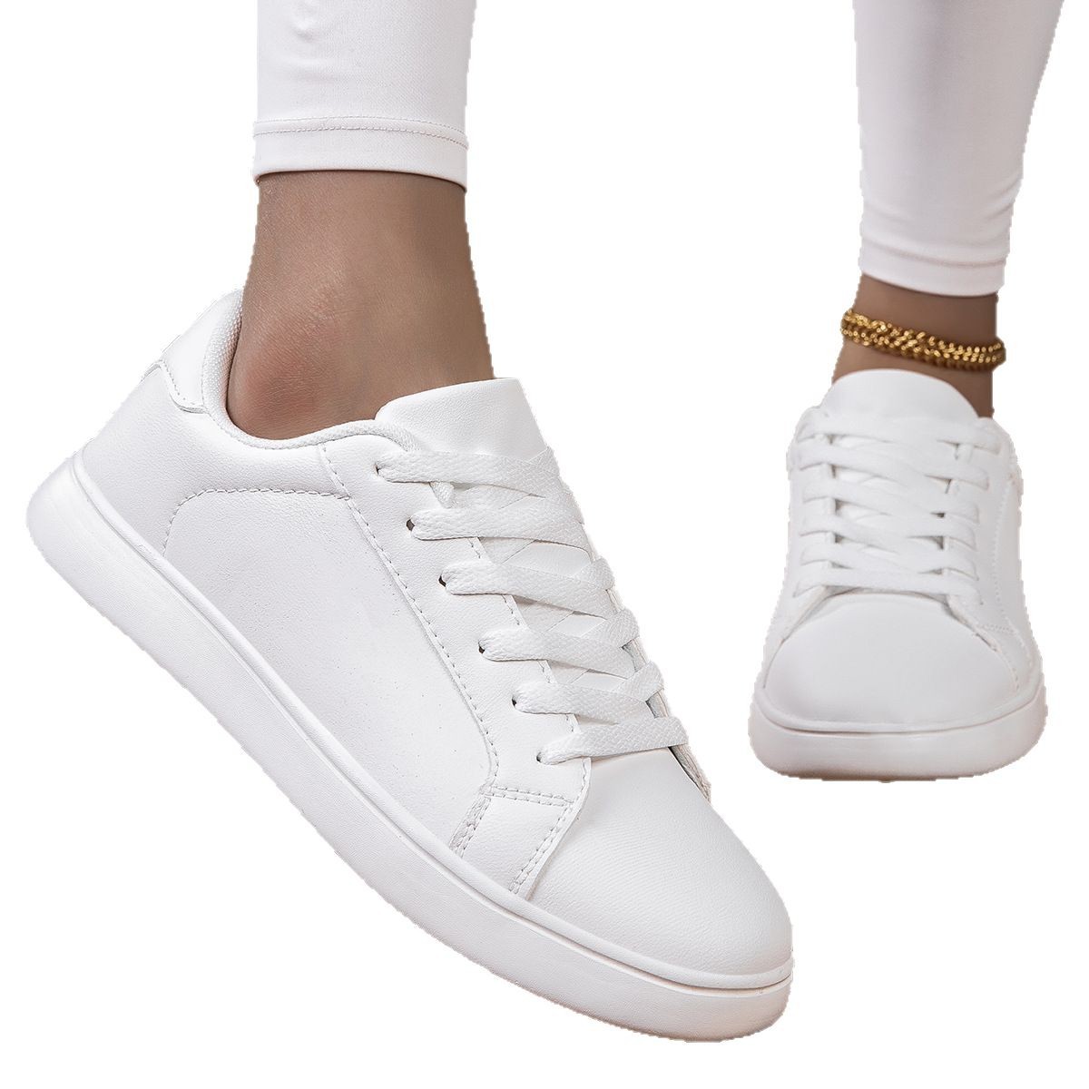 Lichte veterschoenen voor dames - casual schoenen 6