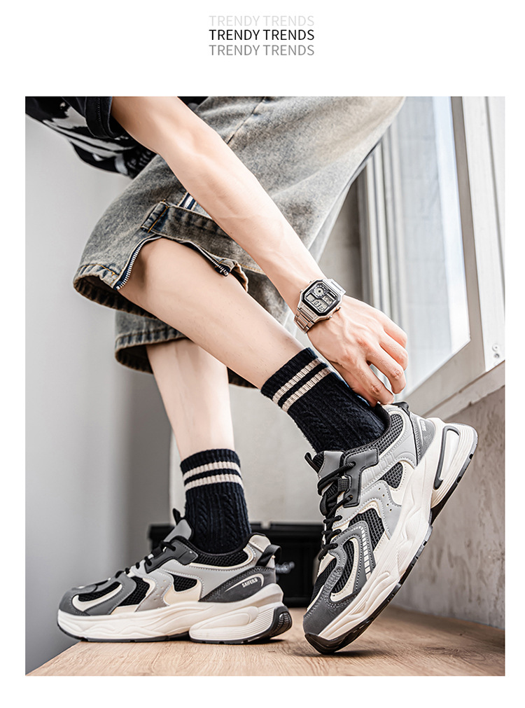 Men's Breathable Cushioned Platform Casual Shoes detail 11