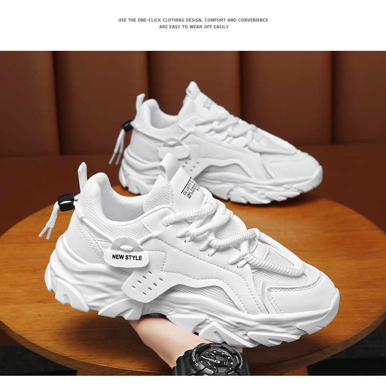 Baskets casual respirantes pour homme avec semelle plateforme detail 7