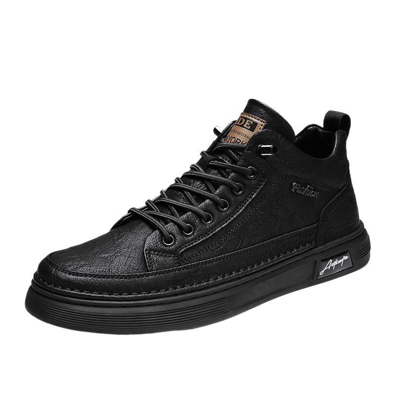 Herren Freizeitschuhe aus PU-Leder zum Schnüren 6