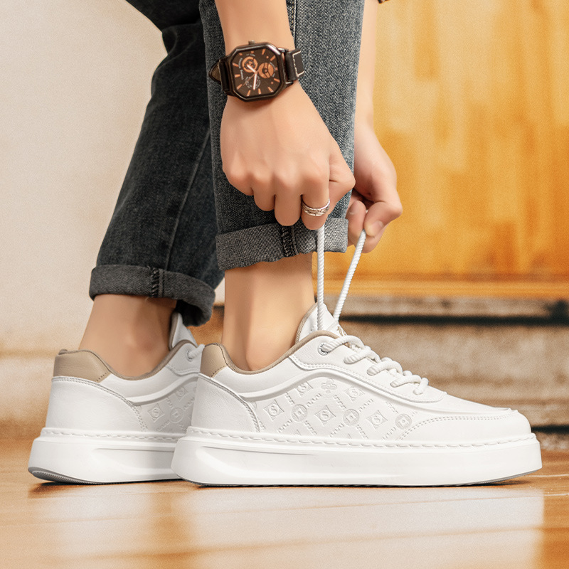 Herren Plateau-Freizeitschuhe zum Schnüren 3