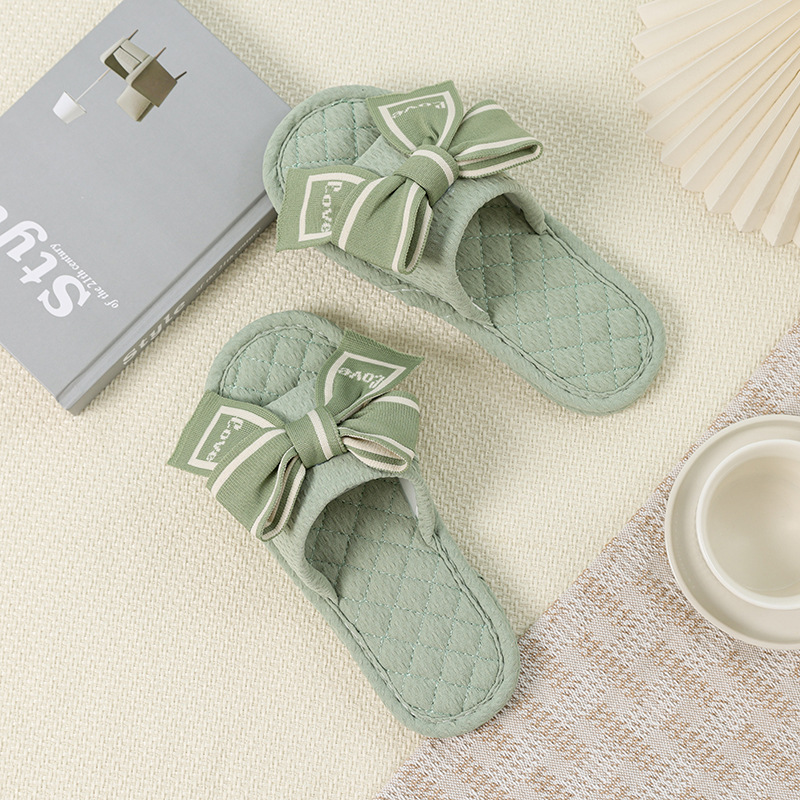 Two-layer cloth bottom Japanese style bow mint green