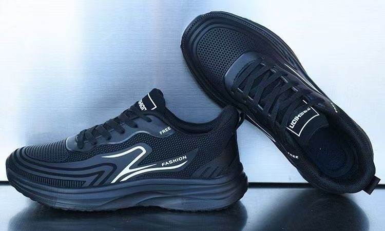 Atmungsaktive gedämpfte Laufschuhe für Herren aus Mesh detail 1