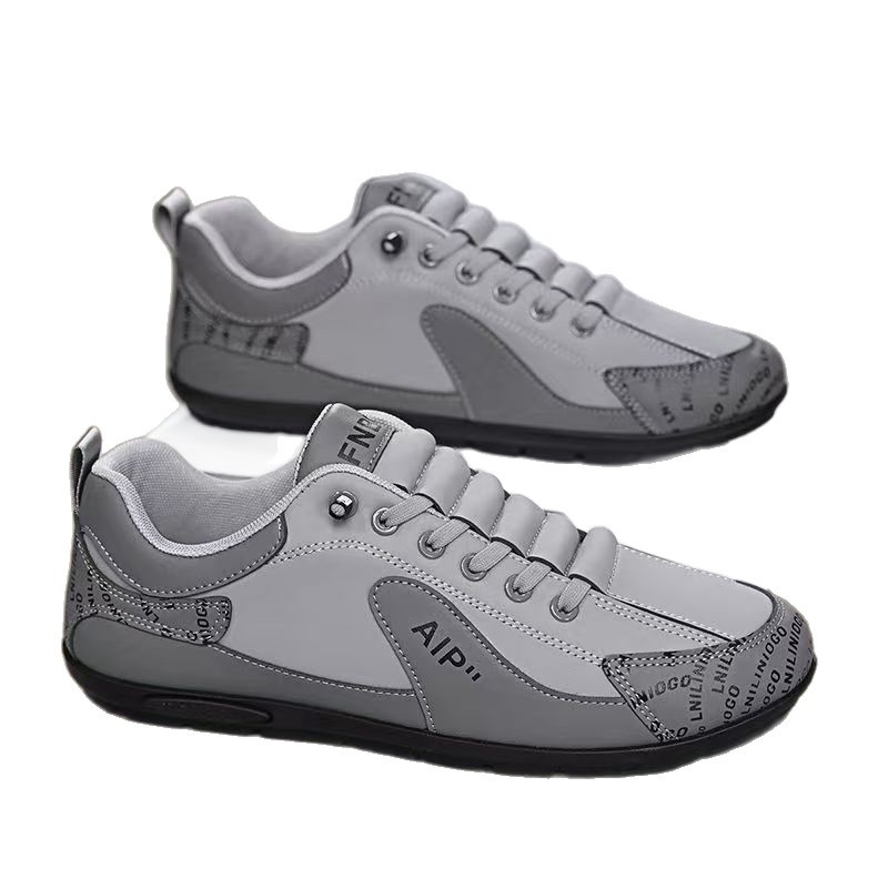 Men's Colorblock Lightweight Lace-Up Casual Shoes 6
