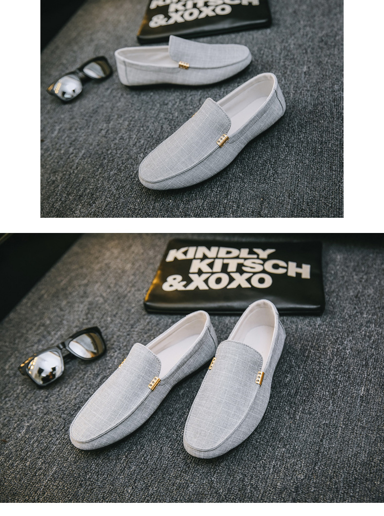Men's Lightweight Canvas Slip-On Casual Shoes detail 4
