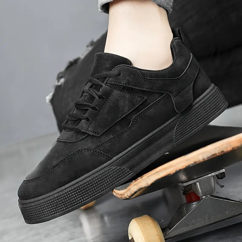 Chaussures casual unies à lacets et antidérapantes pour hommes detail 8