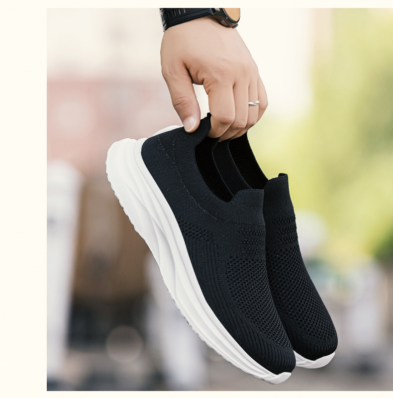 Men's Breathable Knit Slip-On Casual Shoes detail 6