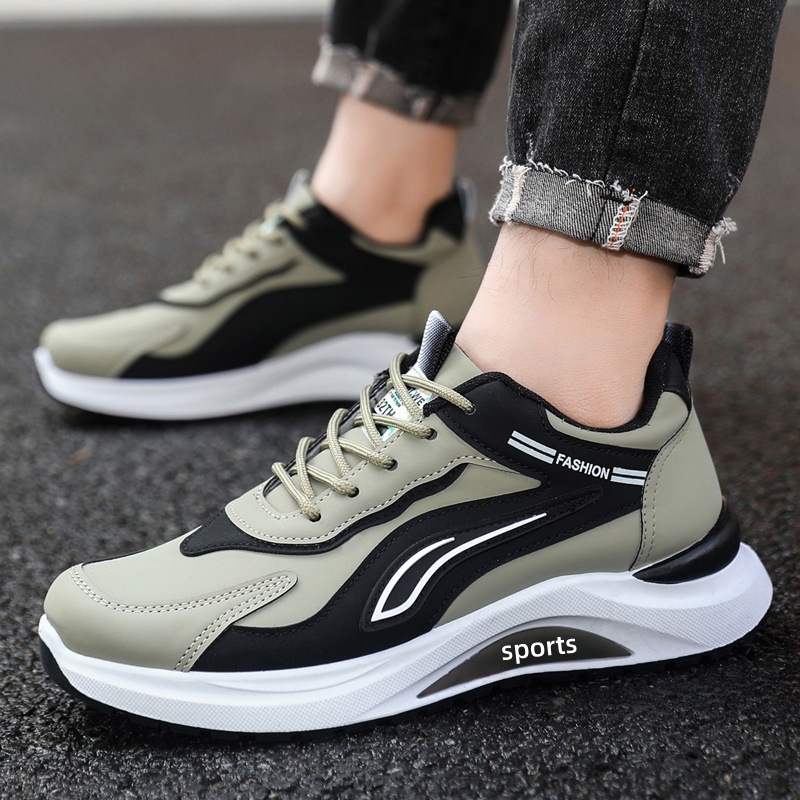 Gedämpfte Herren-Sneaker mit Schnürung im Colorblock-Design 5