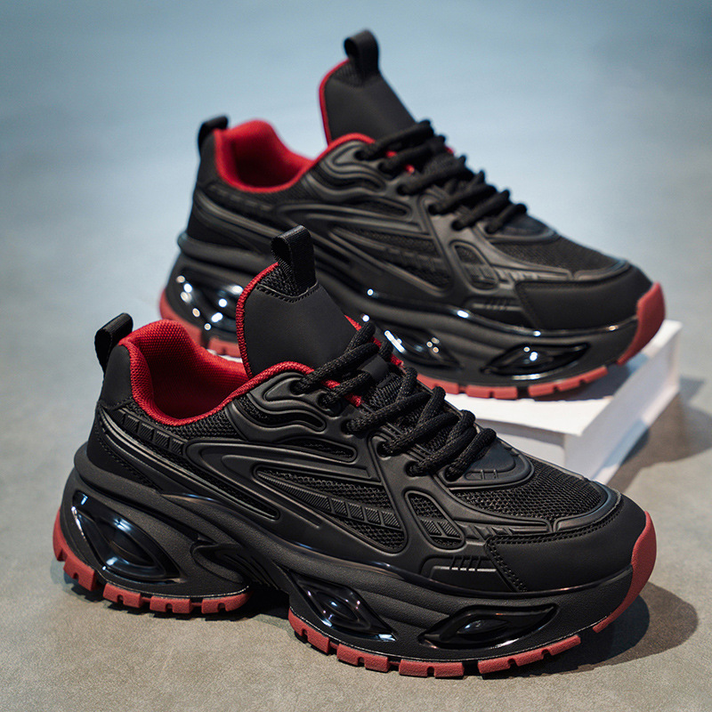 Atmungsaktive Plateau-Sneaker für Herren mit Mesh und Dämpfung 3